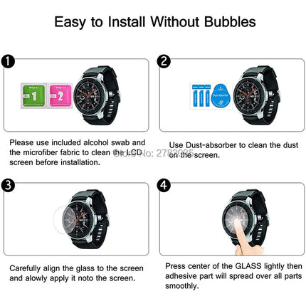 For Huawei Children’s Watch 5X 4X 3S 3X 4 Pro K2 Kids Phone Smart Watch Clear / Purple 2.5D Tempered Glass Film Screen Protector