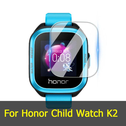 For Huawei Children’s Watch 5X 4X 3S 3X 4 Pro K2 Kids Phone Smart Watch Clear / Purple 2.5D Tempered Glass Film Screen Protector