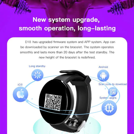 Connected Watch Children Smart Watch Fitness Tracker Sport Wristband Heart Rate Monitor Blood Bracelet Child Boy Girl Bracelet