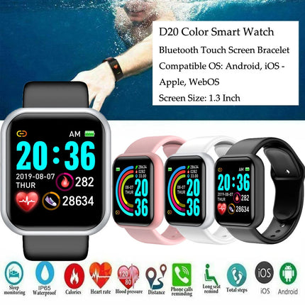 Children's Smart Digital Connected Watch With Call Reminder Step Count Heart Rate Monitoring For Children Men Women Watch Hours