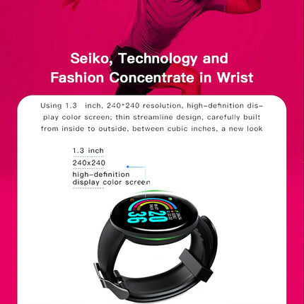 Connected Watch Children Smart Watch Fitness Tracker Sport Wristband Heart Rate Monitor Blood Bracelet Child Boy Girl Bracelet