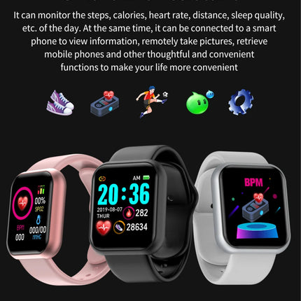 Children's Smart Digital Connected Watch With Call Reminder Step Count Heart Rate Monitoring For Children Men Women Watch Hours