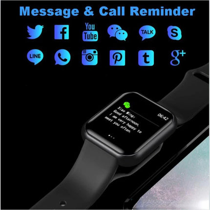 Children's Smart Digital Connected Watch With Call Reminder Step Count Heart Rate Monitoring For Children Men Women Watch Hours