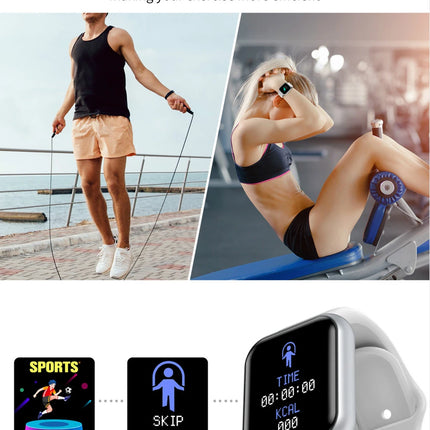 Children's Smart Digital Connected Watch With Call Reminder Step Count Heart Rate Monitoring For Children Men Women Watch Hours