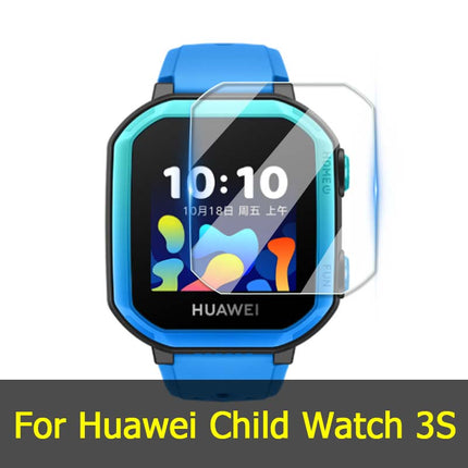 For Huawei Children’s Watch 5X 4X 3S 3X 4 Pro K2 Kids Phone Smart Watch Clear / Purple 2.5D Tempered Glass Film Screen Protector