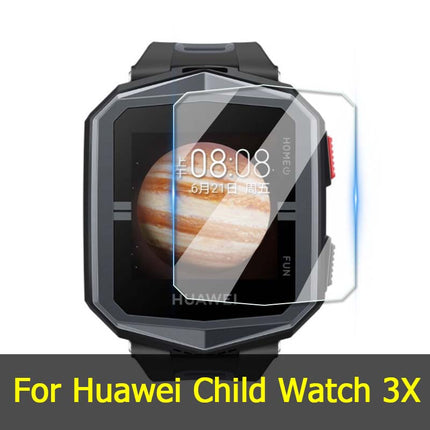 For Huawei Children’s Watch 5X 4X 3S 3X 4 Pro K2 Kids Phone Smart Watch Clear / Purple 2.5D Tempered Glass Film Screen Protector