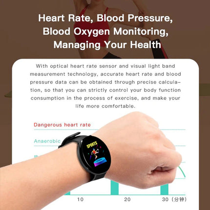 Connected Watch Children Smart Watch Fitness Tracker Sport Wristband Heart Rate Monitor Blood Bracelet Child Boy Girl Bracelet