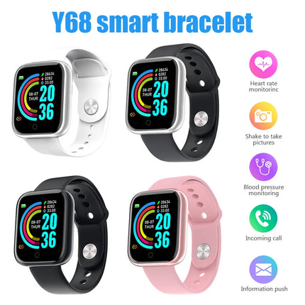 Y68 Smart Watch For Android IOS Women Men Children Smartwatch Fitness Watches Bracelet Men Smart Watch For Kids watches relojes