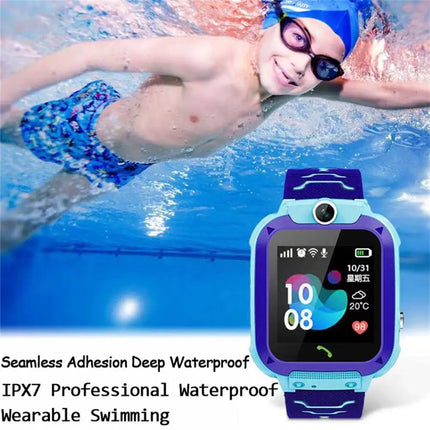 Q12 Children's Smart Watch SOS Phone Watch Smartwatch For Kids With 4G Sim Card Photo Waterproof IP67 Kids Gift For IOS Android