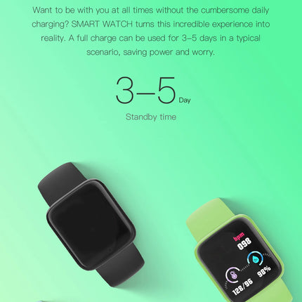 Connected Watch Child Children Smart Watch Fitness Tracker Sport Heart Rate Monitor Blood Women Men Bracelet Boy Girl Watches