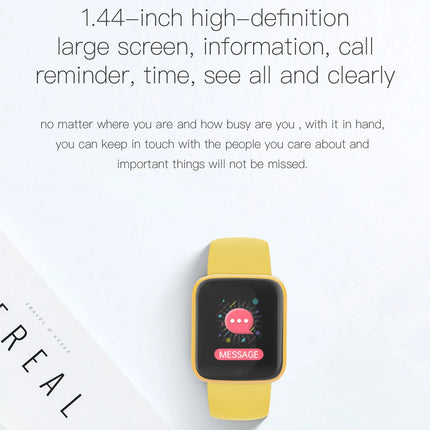 Y68 Kids Watch Children Smart Watch Fitness Tracker Heart Rate Monitor Blood Women Digital Bracelet Boy Girl Wristwatches