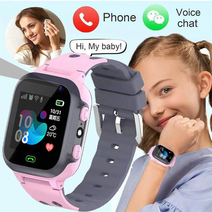 Kids NEW Smart Watches Call For Children SOS Life Waterproof Smartwatch Clock SIM Card LBS Location Tracker Boy Girls GIFT Watch