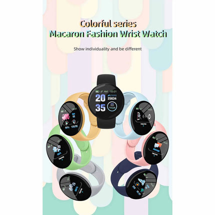 Smart Watch for kids Macaron Color Bluetooth Smartwatch Men Women Sports Watches Fitness Tracker Waterproof Bracelet relógio