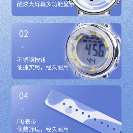 Kids Watch Cute Boys Girls Kids Sport Watches Cartoon Children Watches Princess Silicone LED Digital Wrist Watches Party Gift