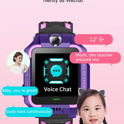 Kids Smart Watch 4G Sim Card Smartwatch for Children SOS Call Phone Camera Voice Chat Photo Waterproof Watches For Boys Girls