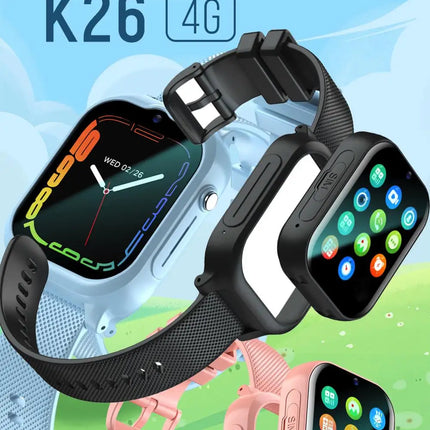 Kids 4G Video Call Chat Smart Watch Student Waterproof LBS Location 700Mah Battery Calculator Children Smartwatch For Xiaomi