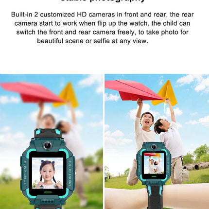 Kids Smart Watch 4G Sim Card Smartwatch for Children SOS Call Phone Camera Voice Chat Photo Waterproof Watches For Boys Girls