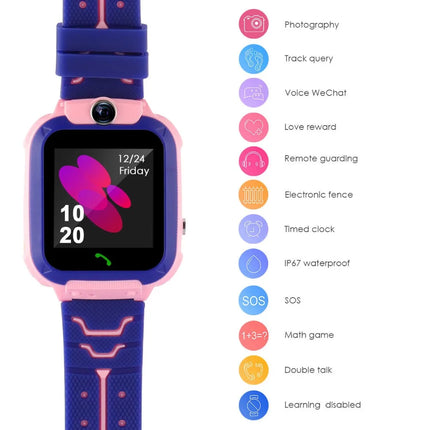 Q12 Children's Smart Watch SOS Phone Watch Smartwatch For Kids With 4G Sim Card Photo Waterproof IP67 Kids Gift For IOS Android