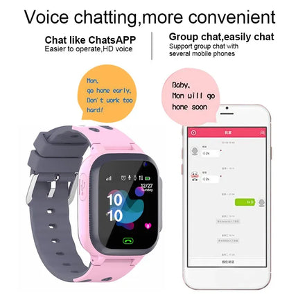 Kids NEW Smart Watches Call For Children SOS Life Waterproof Smartwatch Clock SIM Card LBS Location Tracker Boy Girls GIFT Watch