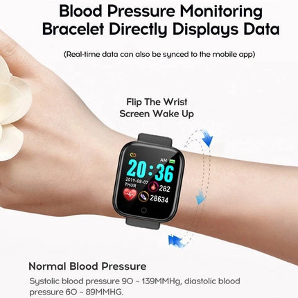 D20 Pro Smart Watch Y68 Bluetooth Fitness Tracker Sports Watch Heart Rate Monitor Blood Pressure Smart Bracelet for Android IOS