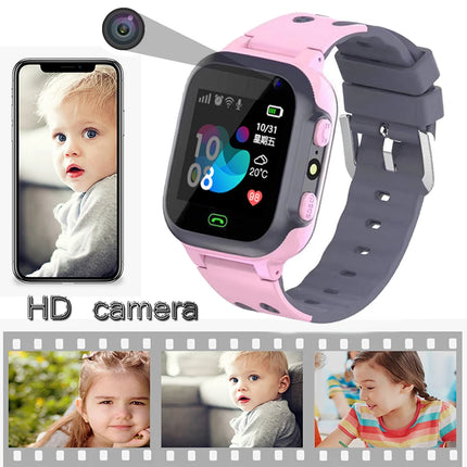 Kids NEW Smart Watches Call For Children SOS Life Waterproof Smartwatch Clock SIM Card LBS Location Tracker Boy Girls GIFT Watch