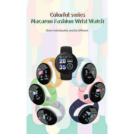 Smart Watch for Kids Macaron Color Bluetooth Smartwatch Men Women Sports Watches Fitness Tracker Waterproof Bracelet relógio