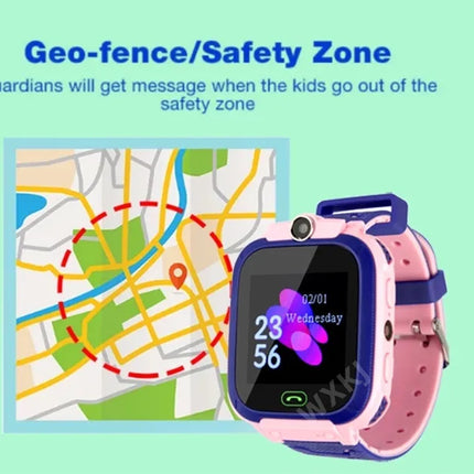 Kids Smartwatch 4G Sim Card LBS Tracker SOS Camera Children Mobile Phone Voice Chat Flashlight Waterproof Girls Boys Watches