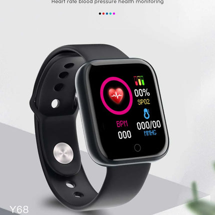 D20 Pro Smart Watch Y68 Bluetooth Fitness Tracker Sports Watch Heart Rate Monitor Blood Pressure Smart Bracelet for Android IOS