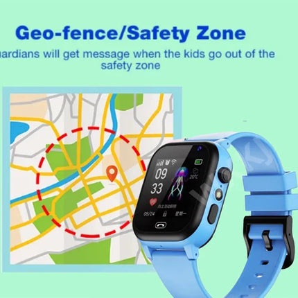 Kids Smartwatch 4G Sim Card LBS Tracker SOS Camera Children Mobile Phone Voice Chat Flashlight Waterproof Girls Boys Watches