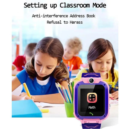 Q12 Children's Smart Watch SOS Phone Watch Smartwatch For Kids With 4G Sim Card Photo Waterproof IP67 Kids Gift For IOS Android