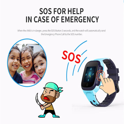 Kids Smartwatch 4G Sim Card LBS Tracker SOS Camera Children Mobile Phone Voice Chat Flashlight Waterproof Girls Boys Watches